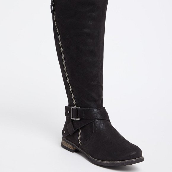 torrid Shoes - Torrid Brushed Faux Leather Tall Boot